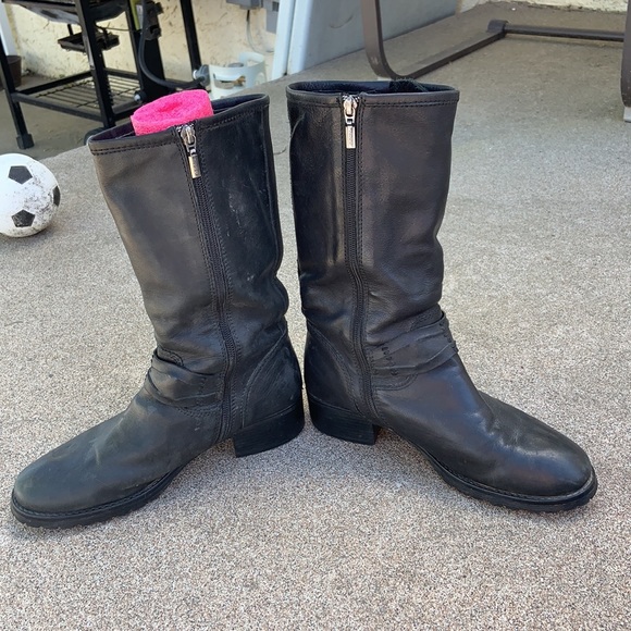 Black leather Geox boot - Picture 2 of 4